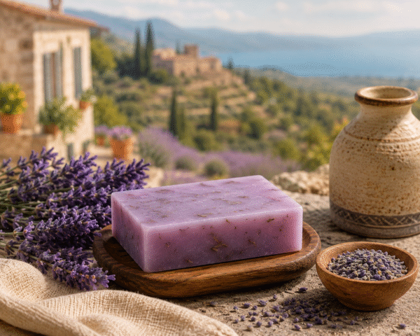 Lavender and Rosemary Handmade Soap Bar with Botanical Essential Oils for Smooth and Refreshed Skin