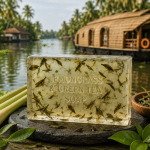 Natural lemongrass and green tea handmade soap